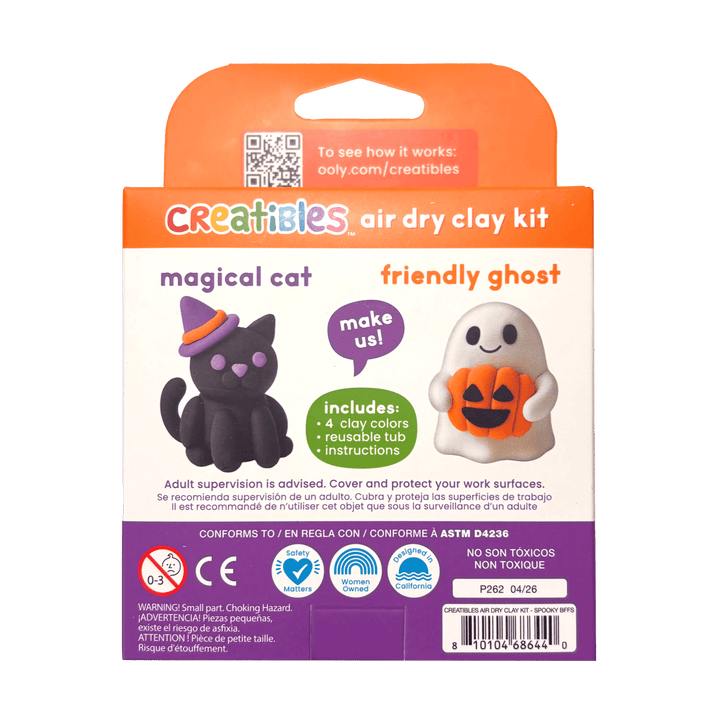 OOLY Spooky BFF's Creatibles Air Dry Clay Kit