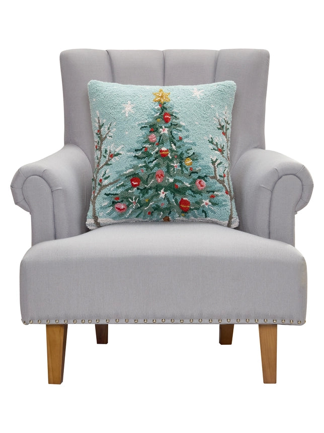 Peking Handicrafts Holiday Christmas Tree Hook Pillow