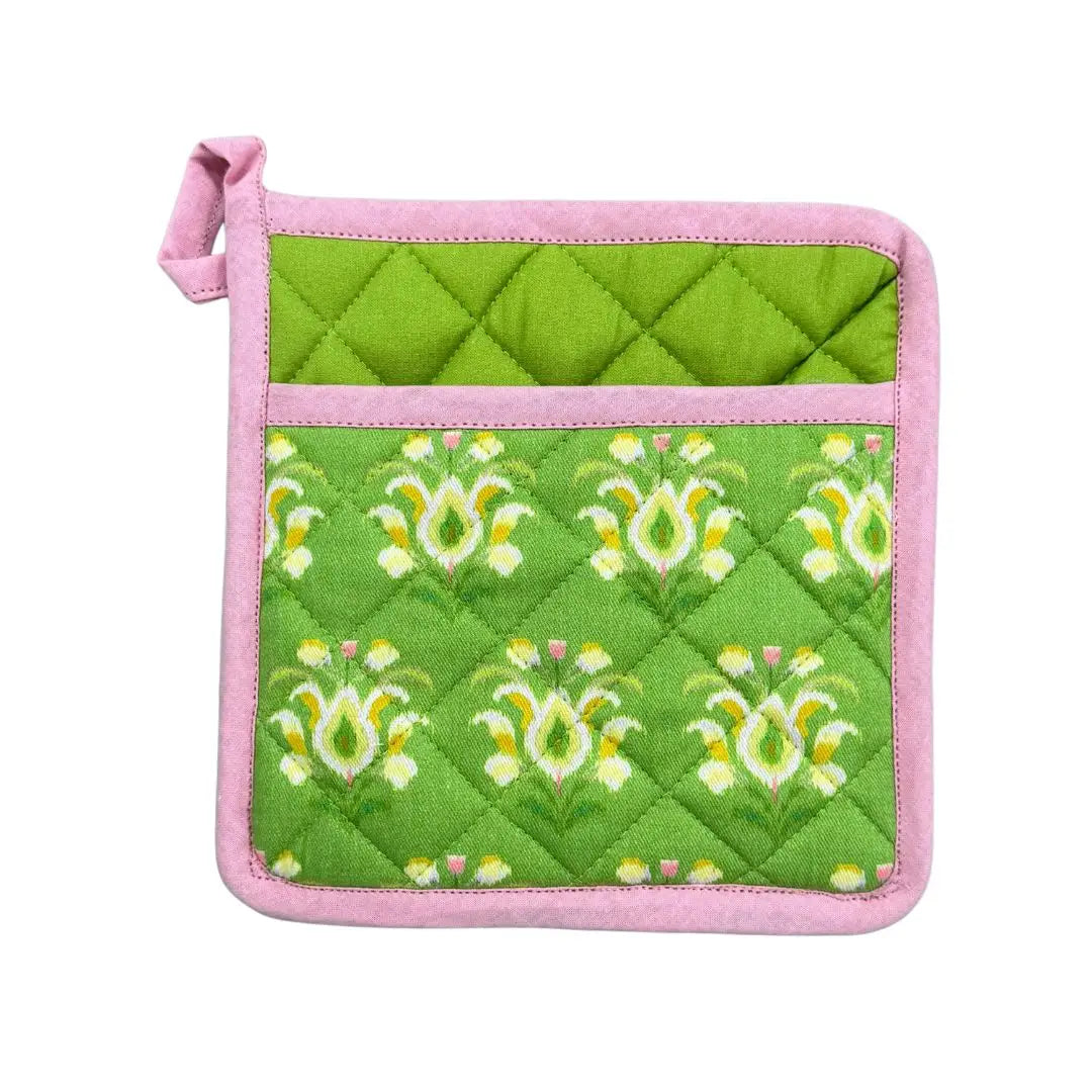 Laura Park Designs Rosemary Meadow Oven Mitt and Pot Holder Set