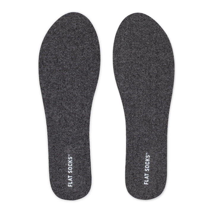 Dark Heather Grey Flat Socks