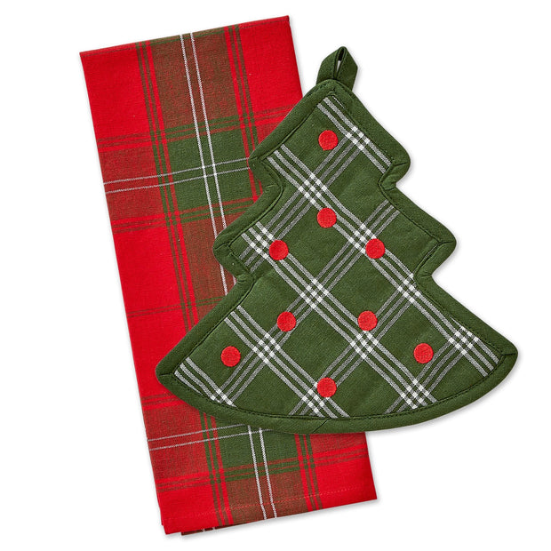 O Christmas Tree Potholder Gift Set