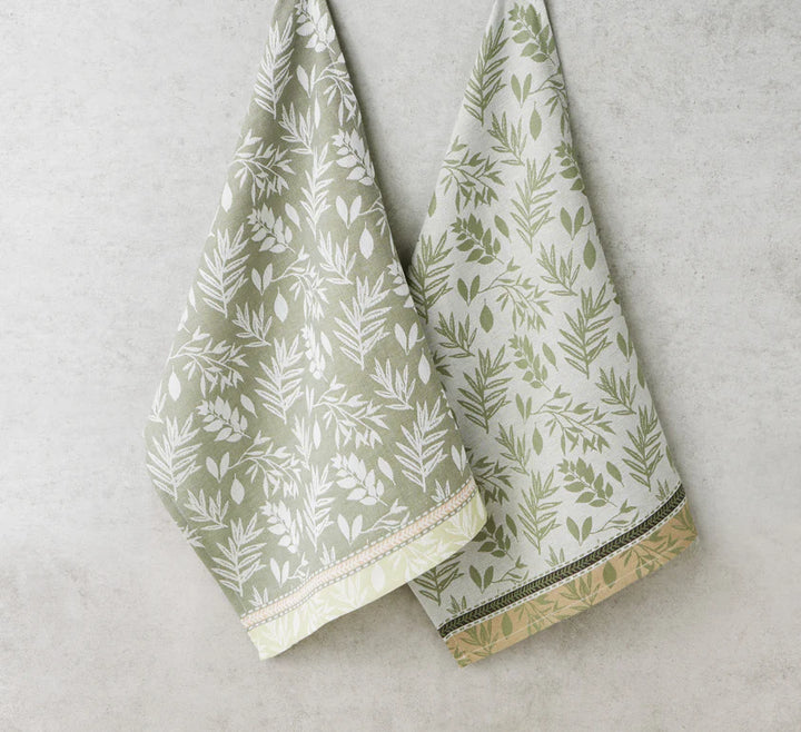 Single Garden Greens Jacquard Dishtowel (Styles May Vary)