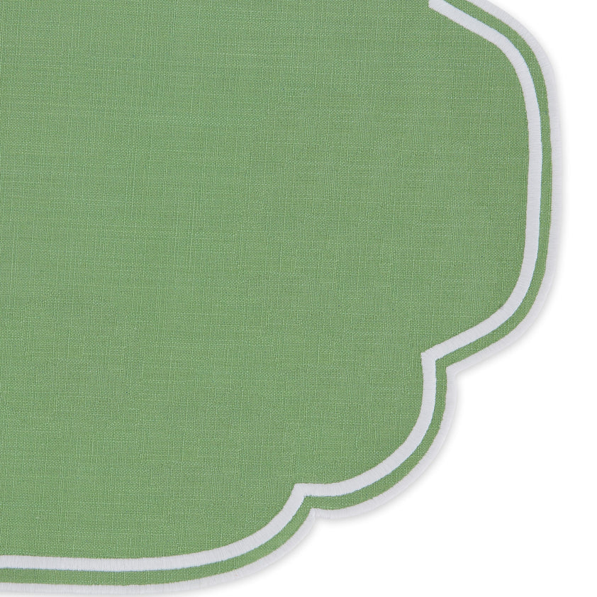Mistletoe Green Slub Placemat