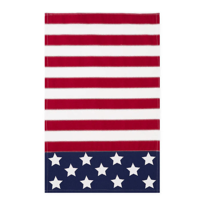 Americana Flag Embellished Dishtowel