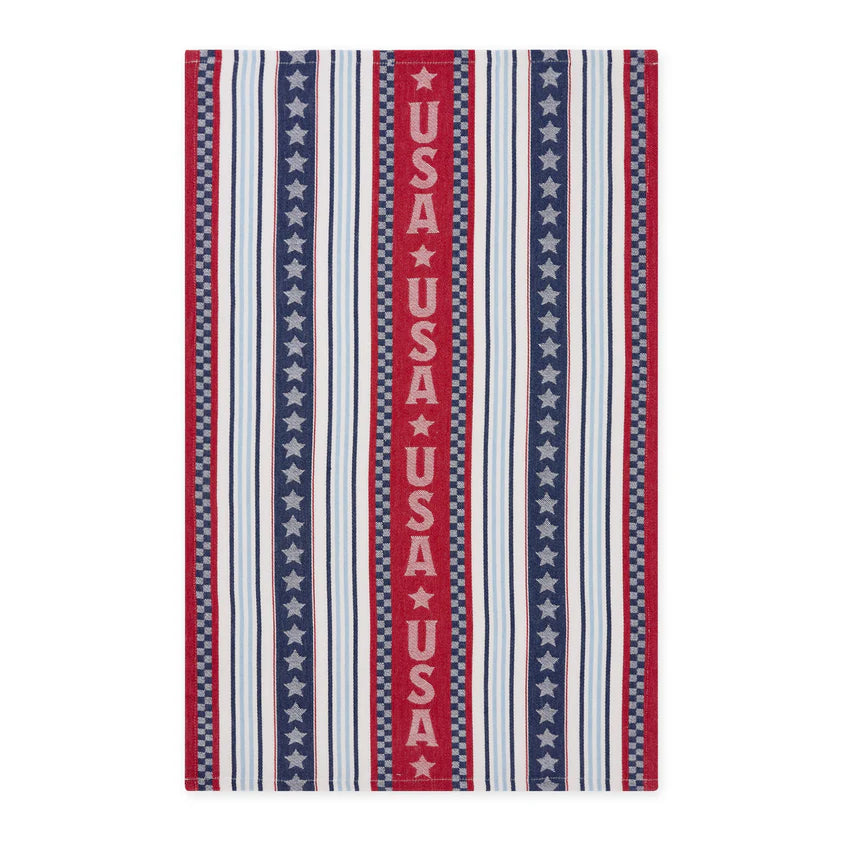USA Stripes Jacquard Dishtowel
