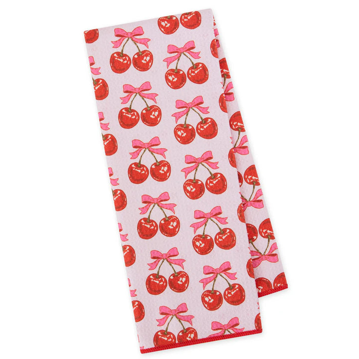Cherry on Top Printed Microfiber Dishtowel