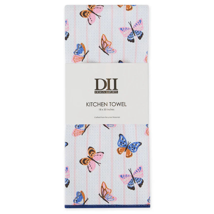 Butterfly Breeze Printed Microfiber Dishtowel