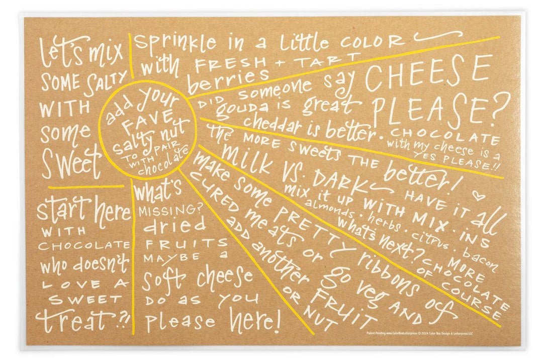 Color Box Design Charcuterie Cheat Sheet