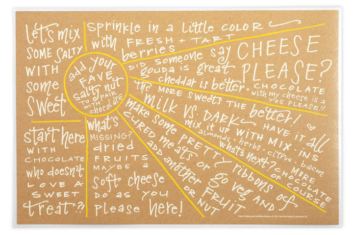 Color Box Design Charcuterie Cheat Sheet