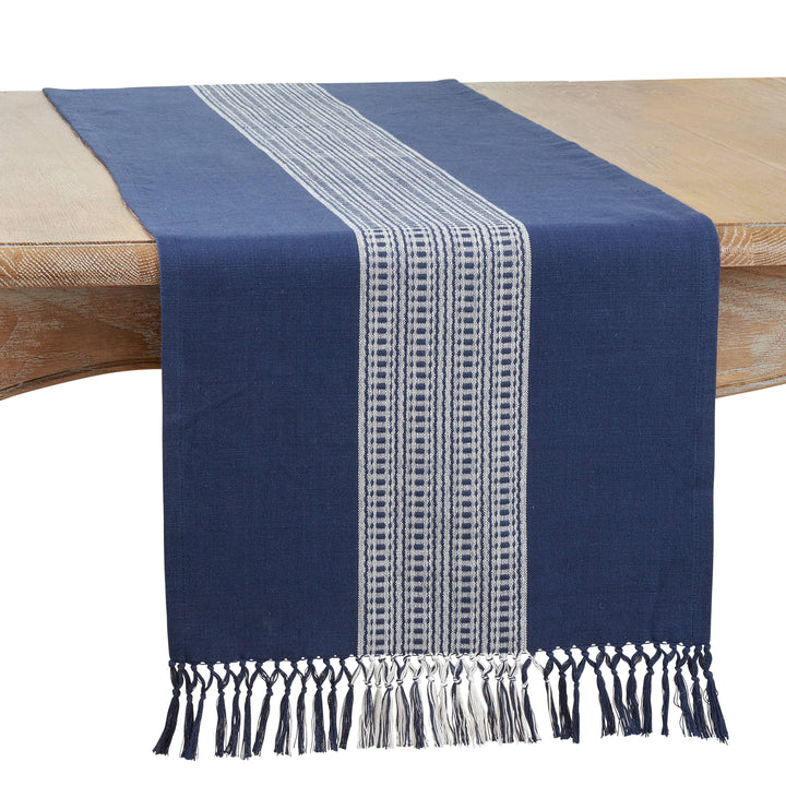 Navy Blue Stripe Runner