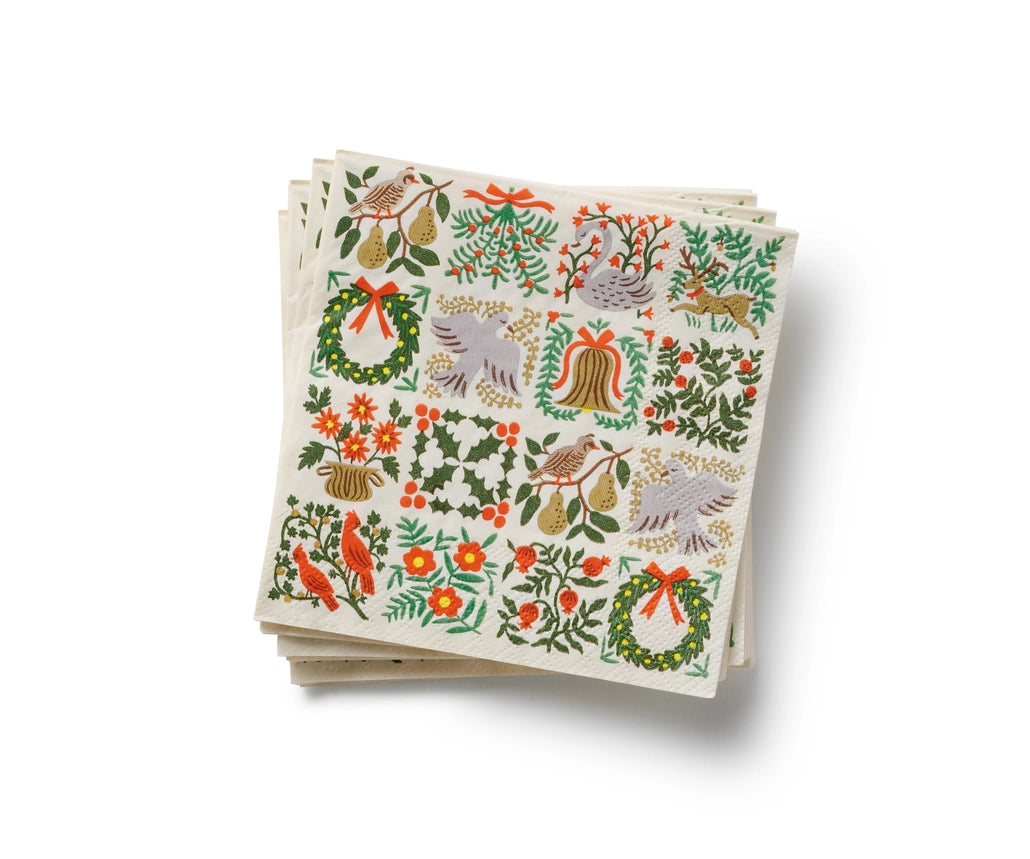 Rifle Paper Co. Christmastide Paper Cocktail Napkins