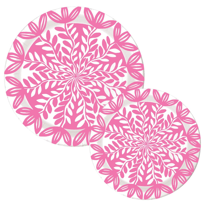 Lucy Grymes Pink Heavy-Duty Paper Plate