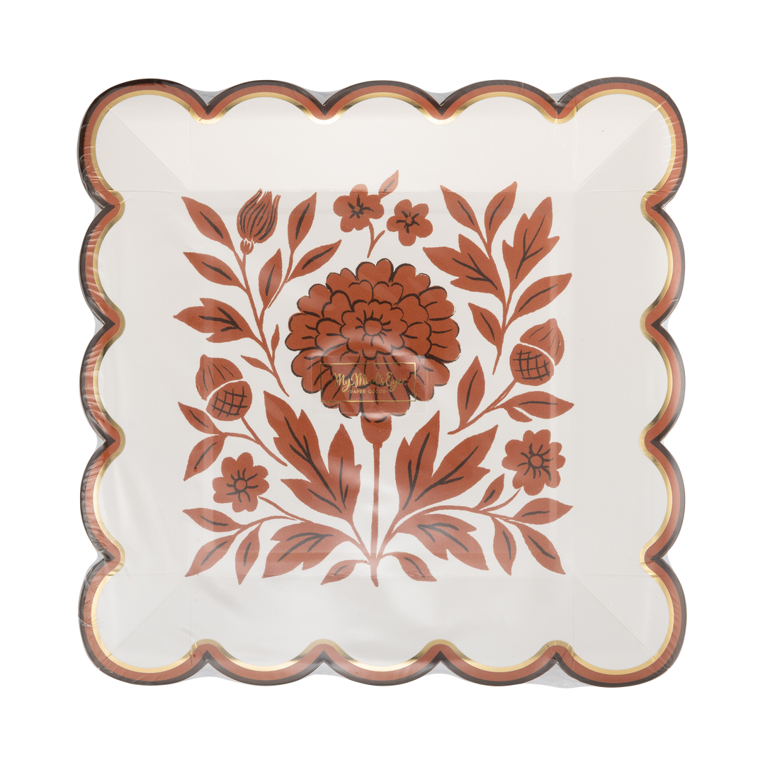 My Mind’s Eye Fall Marigold Salad Paper Plate