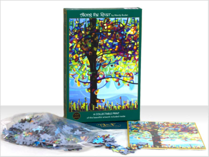 Art & Fable Velvet-Touch Jigsaw Puzzle Along the River
