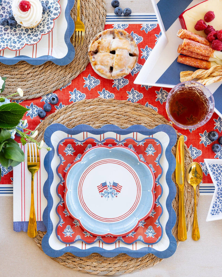 My Mind’s Eye Red Striped Paper Dinner Napkin