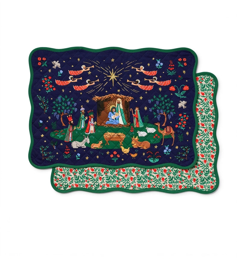 Rifle Paper Co. Nativity Quilted Cotton Placemat