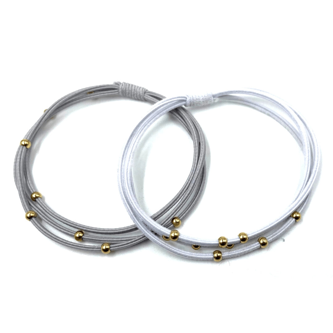 Erin Gray 3mm Gold Dual Color Waterproof Bracelet Hair Bands