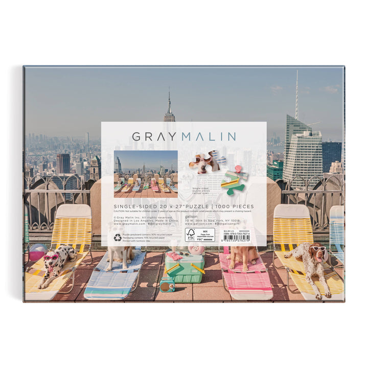 Gray Malin "The Dogs of New York City" 1000 Piece Puzzle
