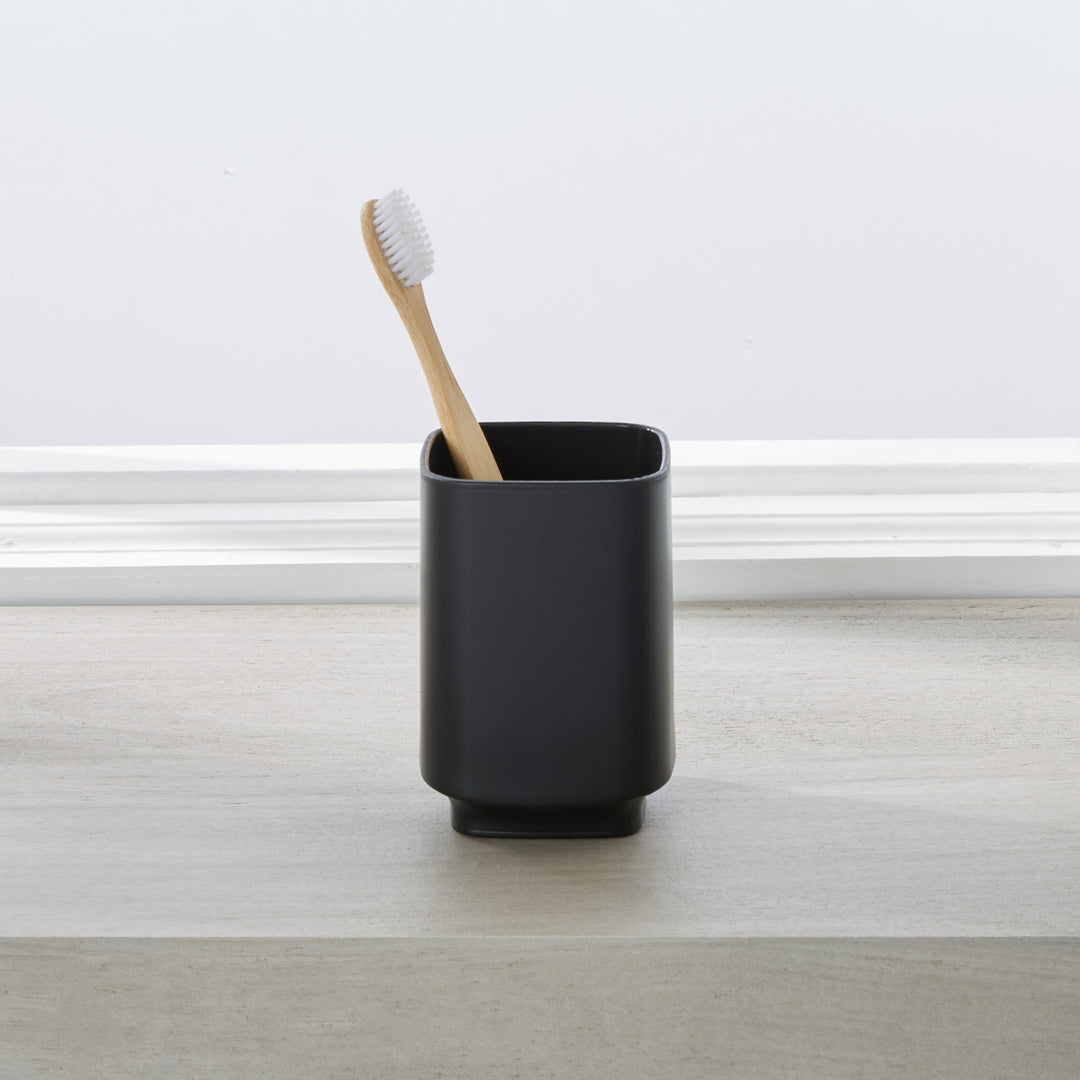 Aspen Black Bathroom Tumbler