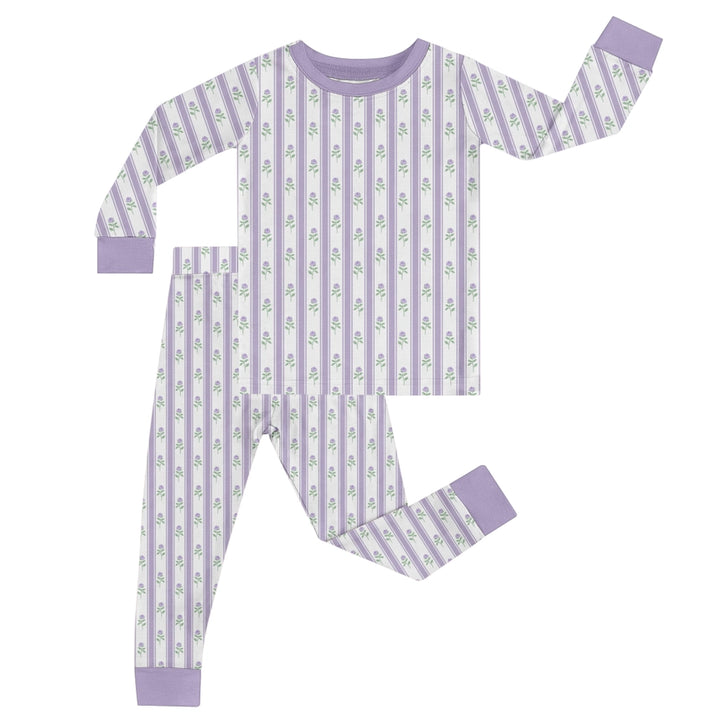 Goosies Kid's Lilac Ribbons Toddler Pajamas
