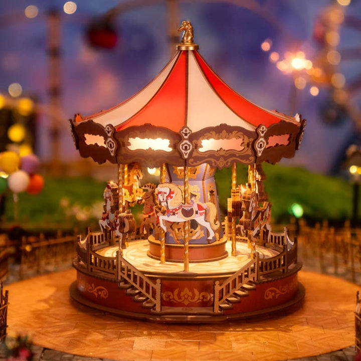 Robotime DIY Music Box 3D Classic Carousel