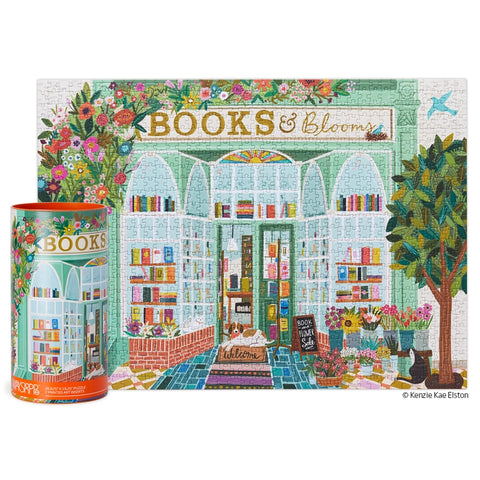 Werkshoppe - 1000 Piece Jigsaw Puzzle - Books and Blooms