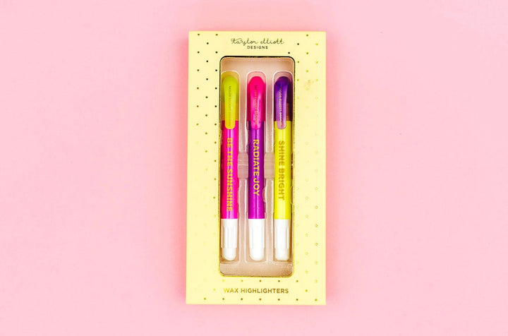 Taylor Elliott Designs Motivational Wax Highlighter Set