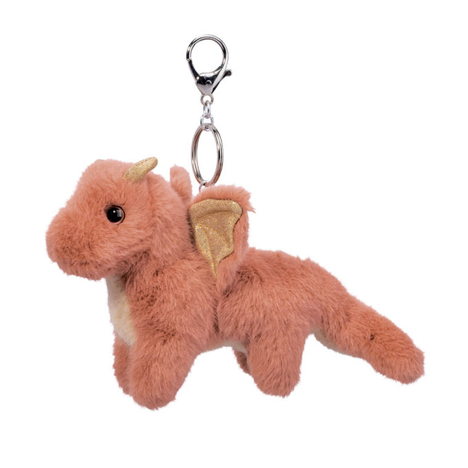 Douglas Cuddle Toys Rust Dragon Bag Charm