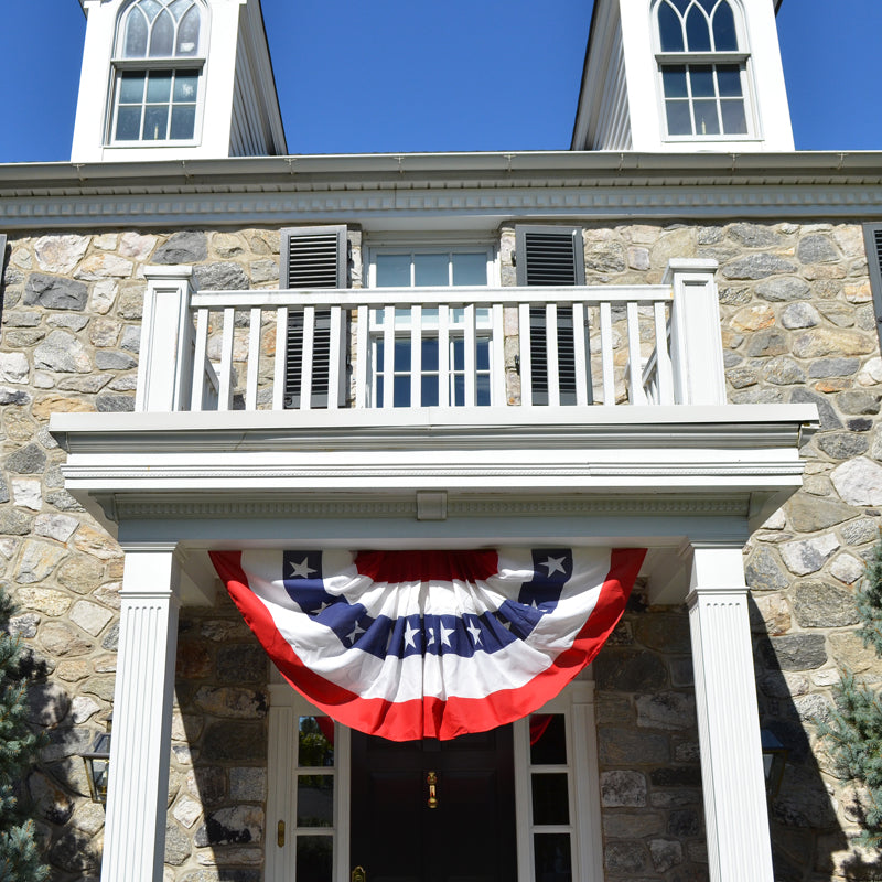 Valley Forge Pleated Fan Flag