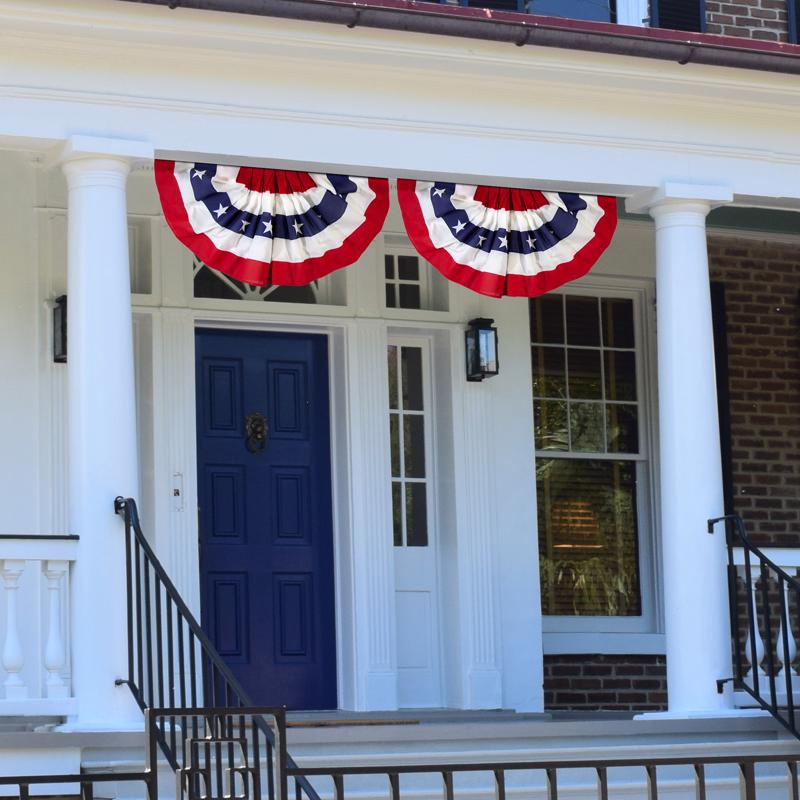 Valley Forge Pleated Fan Flag