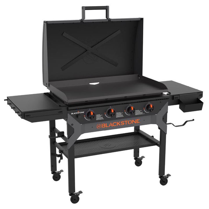 Blackstone Iron Forged 4 Burner Liquid Propane Outdoor Griddle with Hood