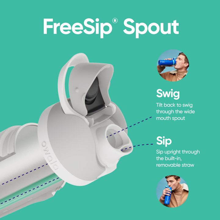 Owala Kids FreeSip Water Bottle with Spout Lid