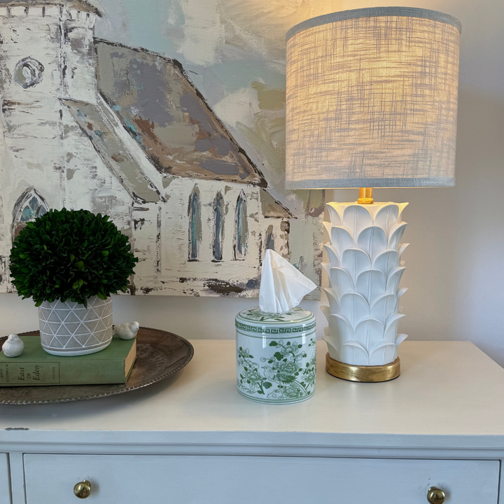 House of Happy Jade Tissue Vessel