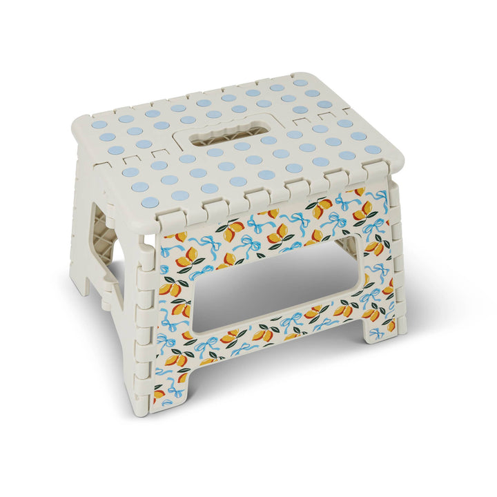 Core Home Lemon Bows Foldable Step Stool