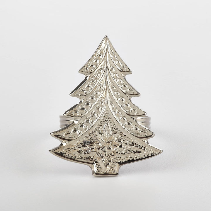 Saro Silver Christmas Tree Napkin Ring