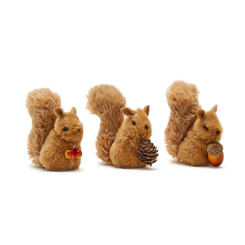Festive Squirrel Clip-On Ornament - Assorted
