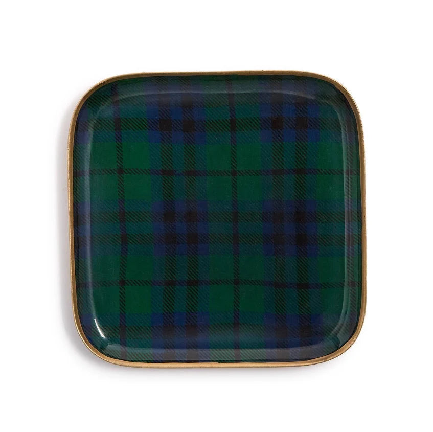 Tartan Decorative Metal Tray