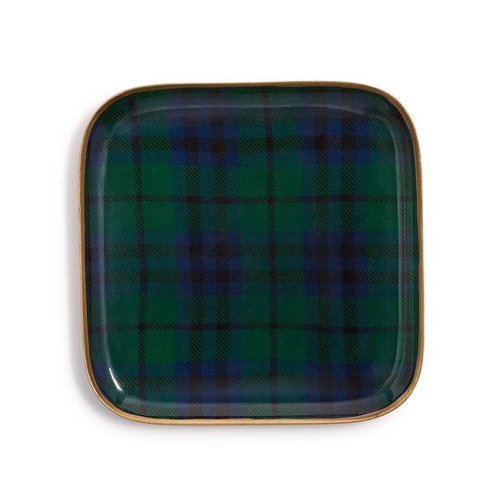 Tartan Decorative Metal Tray