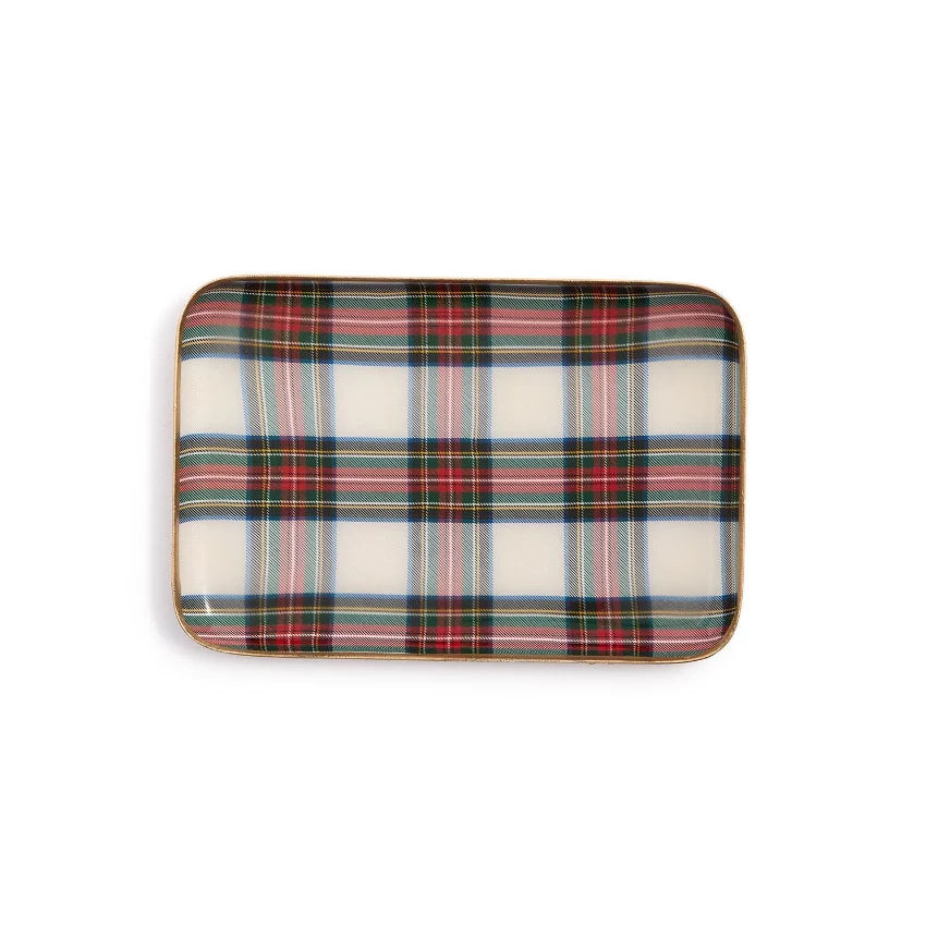Tartan Decorative Metal Tray
