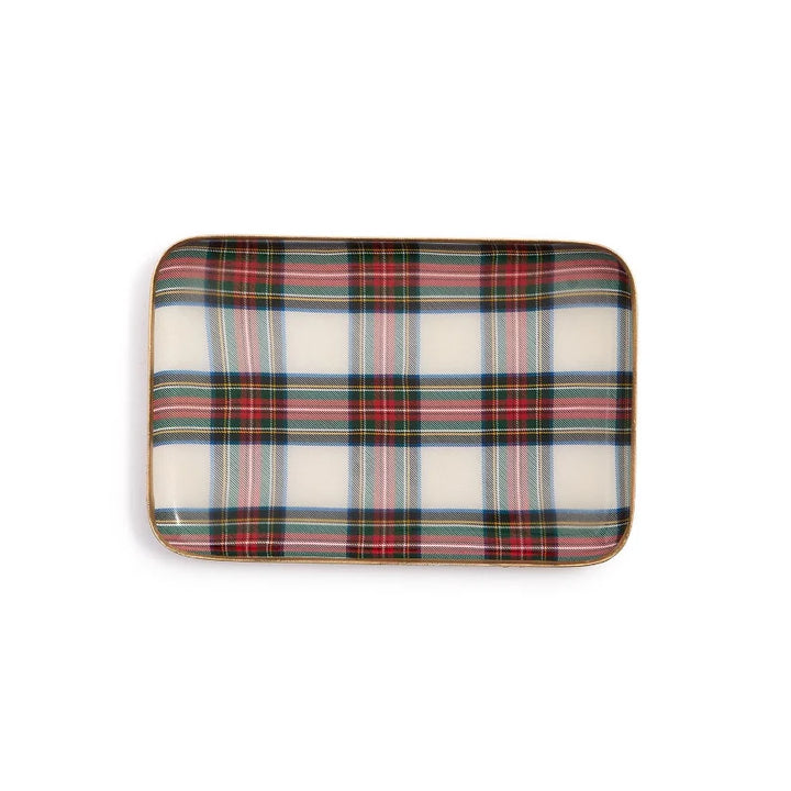 Tartan Decorative Metal Tray