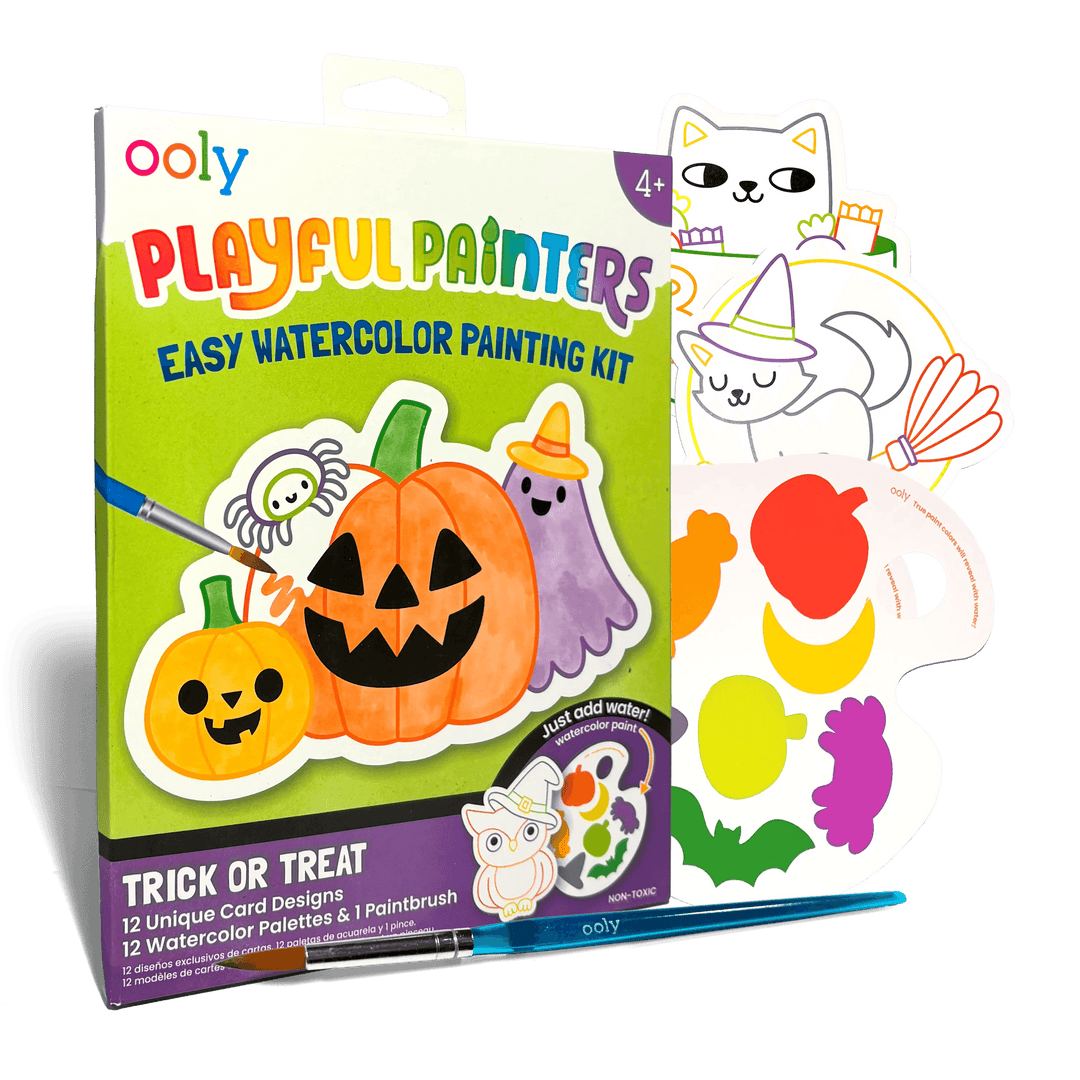 OOLY Trick or Treat Playful Painters Easy Watercolor Painting Kit