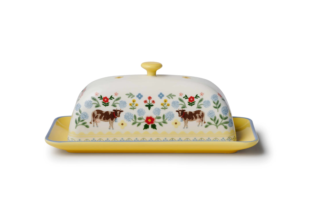 Rifle Paper Co. Home Sweet Home Porcelain Butter Dish
