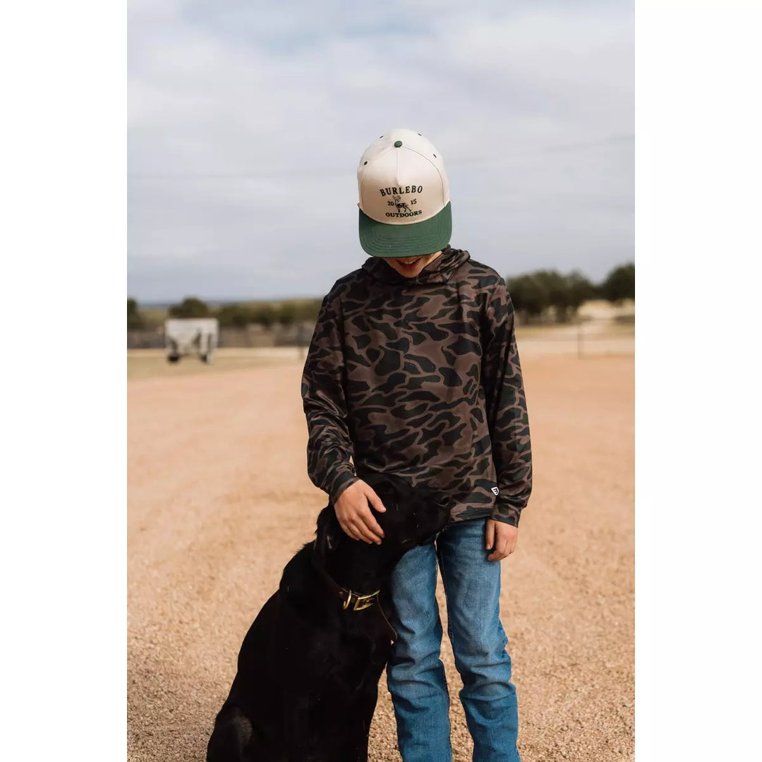 Burlebo Kid's Bendita Camo Performance Hoodie