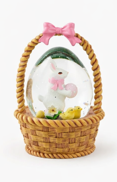 Easter Basket Water Globe