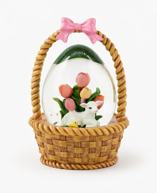 Easter Basket Water Globe
