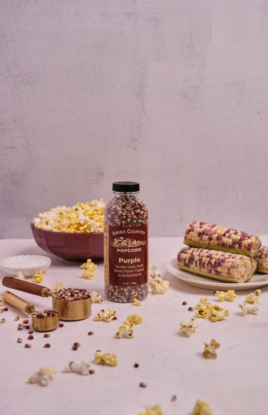 Amish Country Popcorn 14oz Bottle of Purple Popcorn