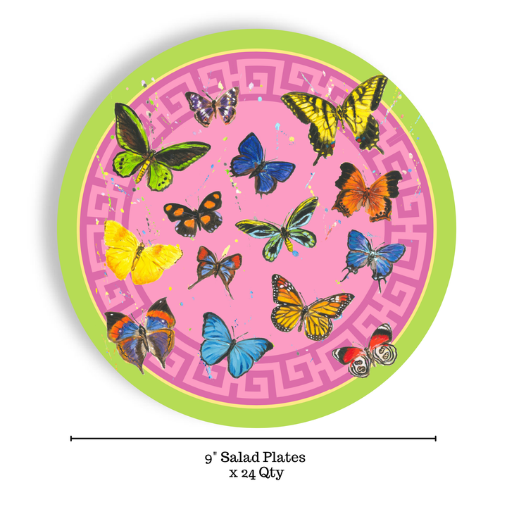 Fabuplates Butterfly Salad Paper Plates