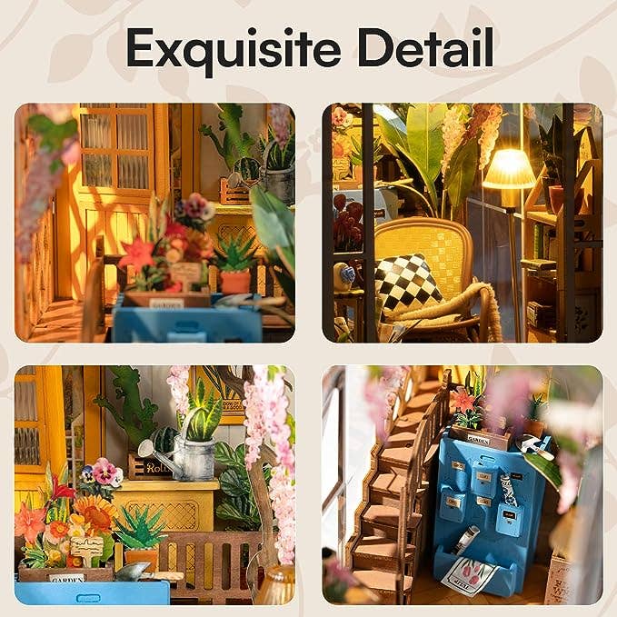 Robotime DIY Book Nook Garden House