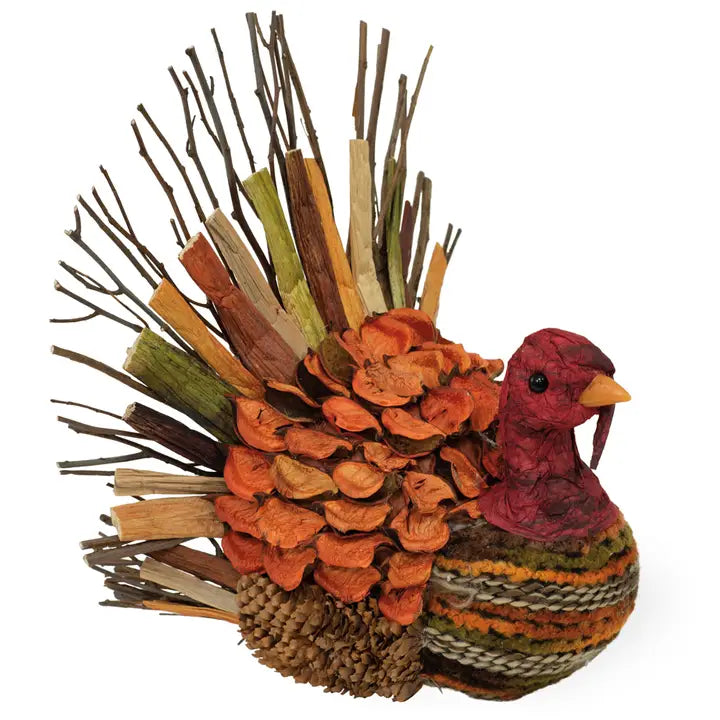 Fall Autumn Thanksgiving Twig & Weave Turkey