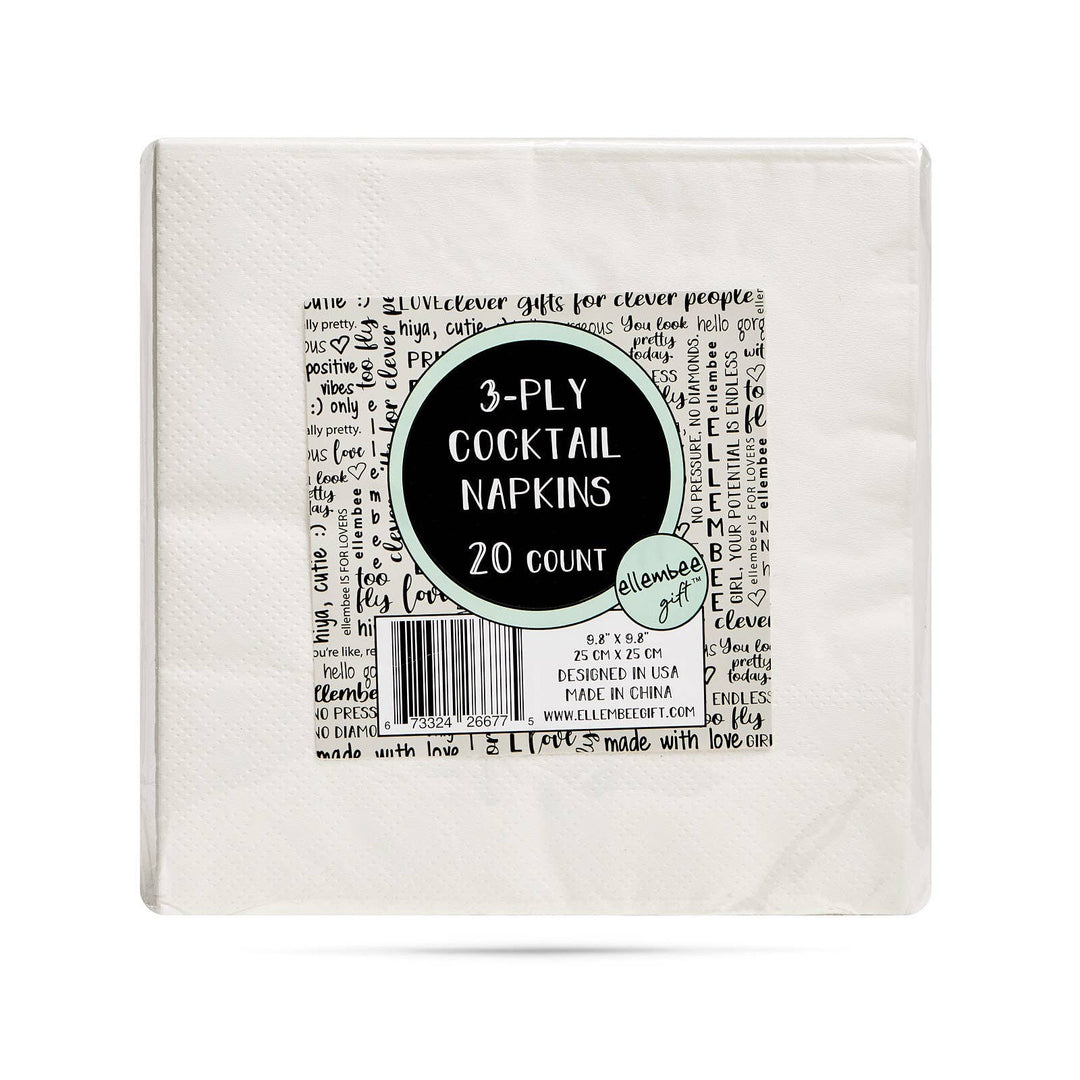 "Middle Aged…Text Soup Recipe" Paper Cocktail Napkins